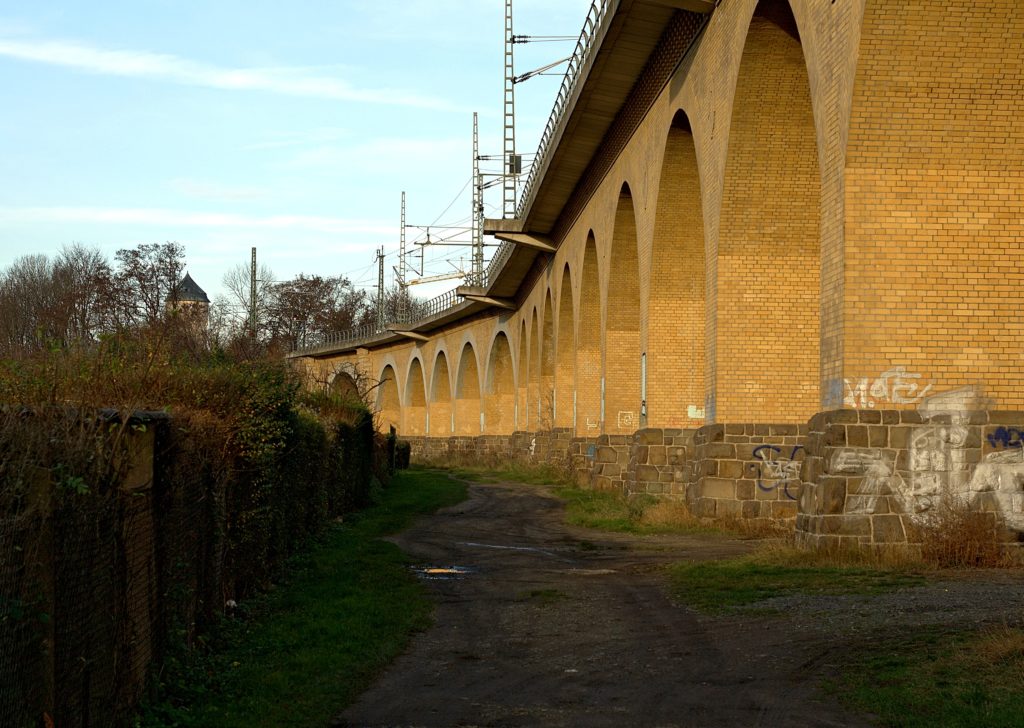 Das Viadukt in Leipzig-Wahren.